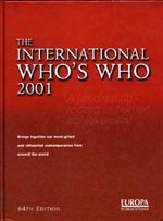 The International Whos Who: 2001
